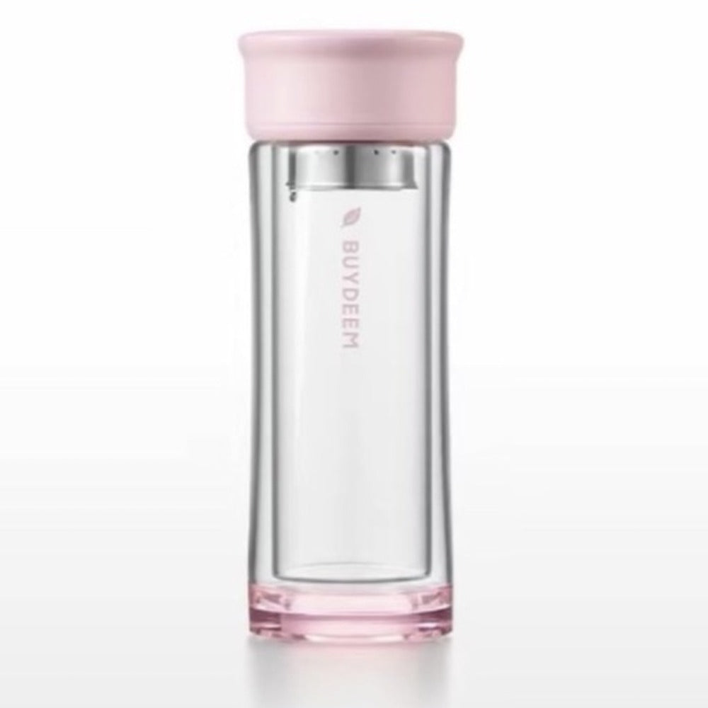 Buy BUYDEEM Glass Tea Tumbler with Titanium Infuser 300ml Online in Dubai, Abu Dhabi, UAE