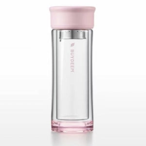 Buy BUYDEEM Glass Tea Tumbler with Titanium Infuser 300ml Online in Dubai, Abu Dhabi, UAE
