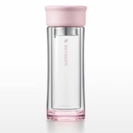 Buy BUYDEEM Glass Tea Tumbler with Titanium Infuser 300ml Online in Dubai, Abu Dhabi, UAE