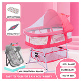 3-in-1 Portable Baby Sleeper Rocking Cradle Bed