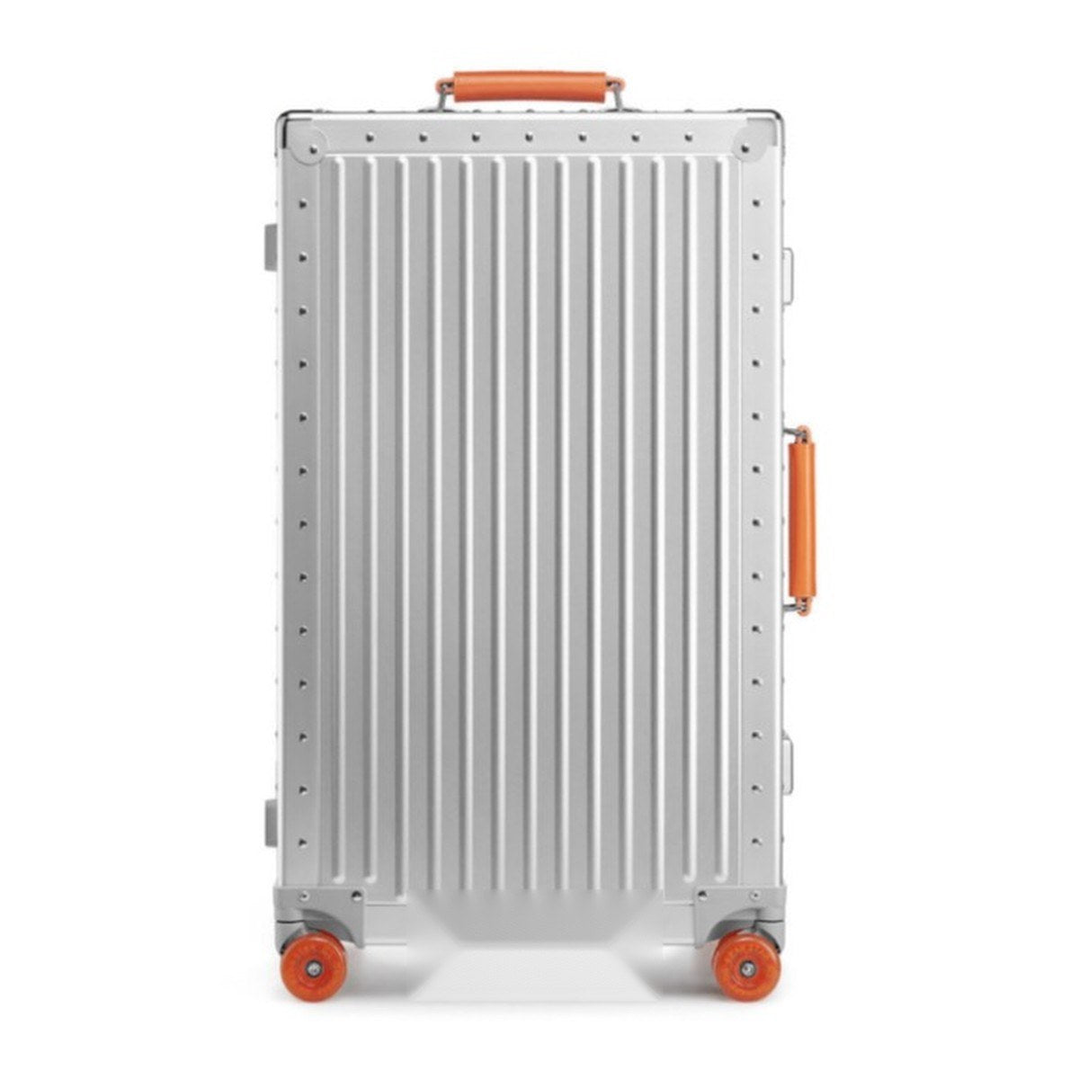 dreamTraveller aluminium trolley case in silver / orange