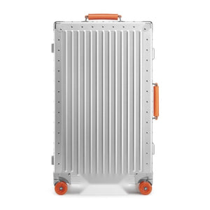 dreamTraveller aluminium trolley case in silver / orange