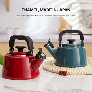 Buy FUJIHORO Enamel Whistling Kettle 2.1 L Online in Dubai, Abu Dhabi, UAE