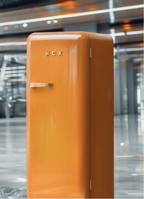 Buy HCK Retro Refrigerator 330RDE – Tangerine Orange Online in Dubai, Abu Dhabi, UAE