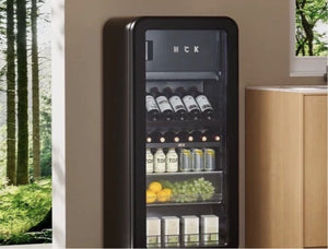 Buy HCK Retro Wine & Beverage Cabinet AC-168DFS – Black Online in Dubai, Abu Dhabi, UAE