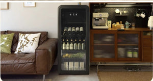 Buy HCK Retro Wine & Beverage Cabinet AC-168DFS – Black Online in Dubai, Abu Dhabi, UAE