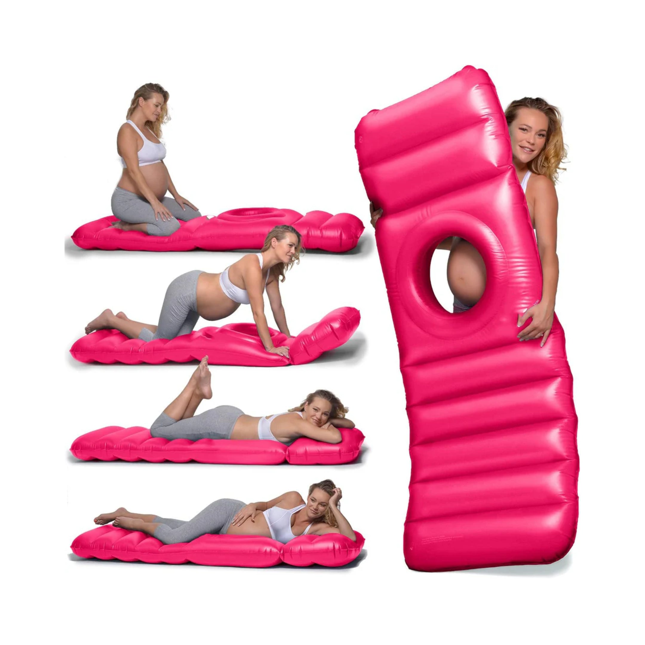 The Original Inflatable Pregnancy Pillow - Pink - HOCC