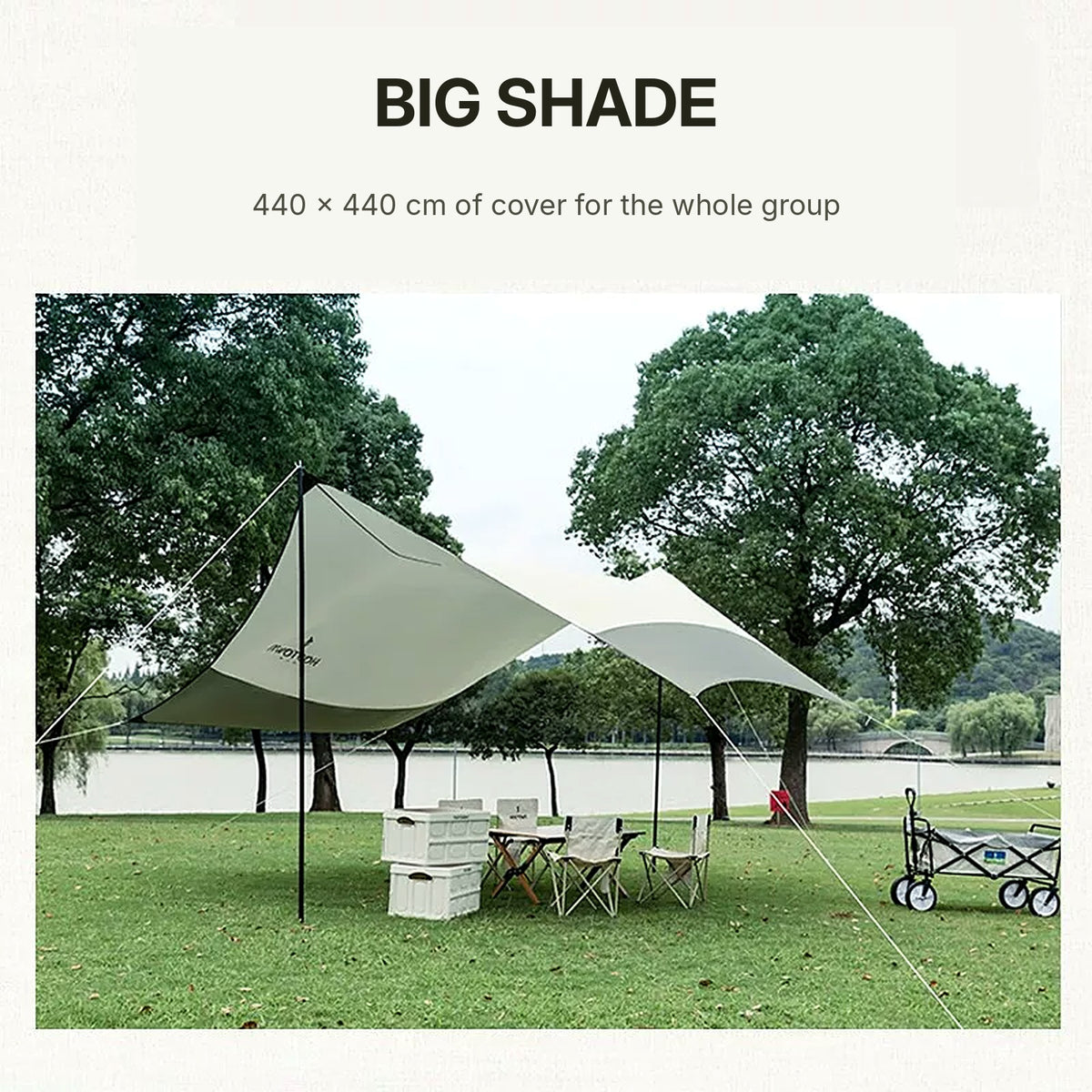 Buy HODTOWN HDW1520 Hexagon Camping Canopy 440 × 440 cm Online in Dubai, Abu Dhabi, UAE