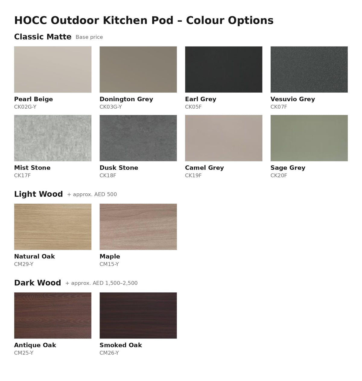 HOCC Outdoor Kitchen Pod – Modular BBQ Kitchen (Pre-Order)