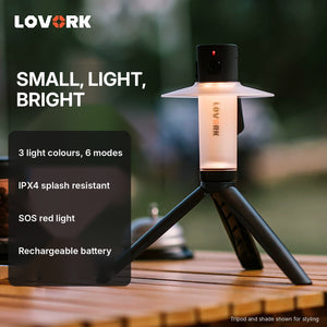 Buy LOVORK Snow Bamboo L350-XZ LED Camping Lantern Online in Dubai, Abu Dhabi, UAE