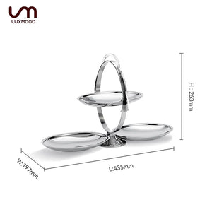LUXMOOD Flare dessert stand size: L435 x W197 x H263 mm