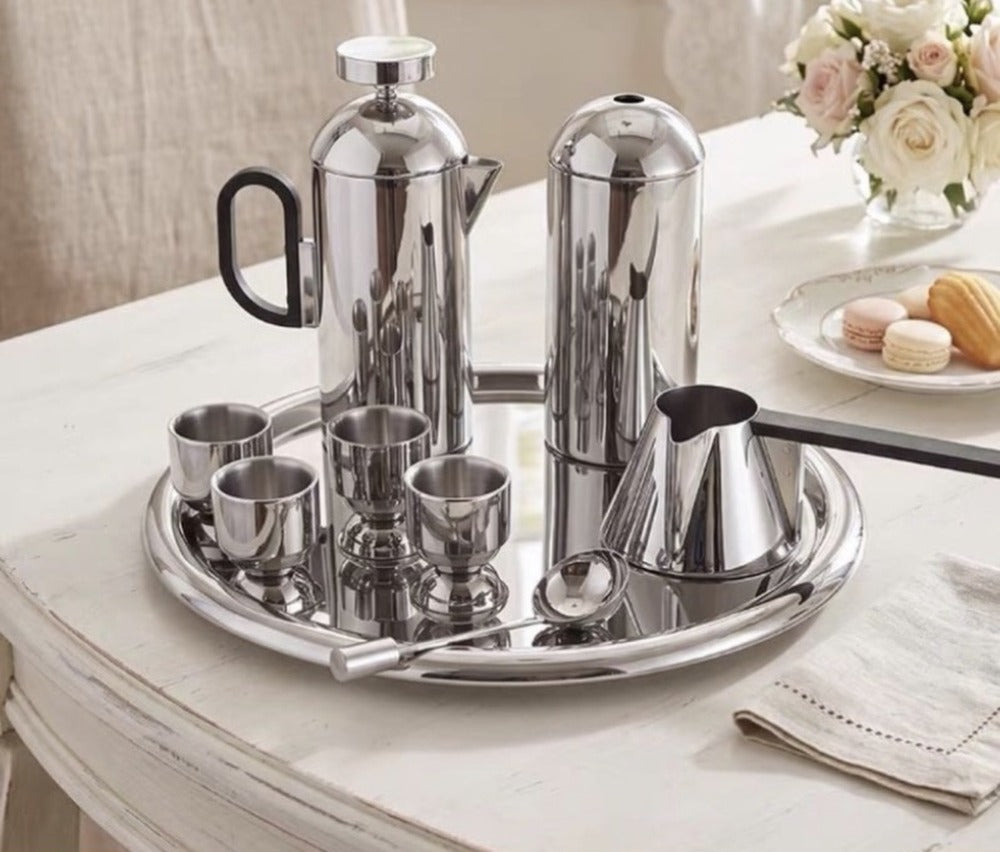 Buy LUXMOOD Modern Stainless Steel Coffee Set Online in Dubai, Abu Dhabi, UAE