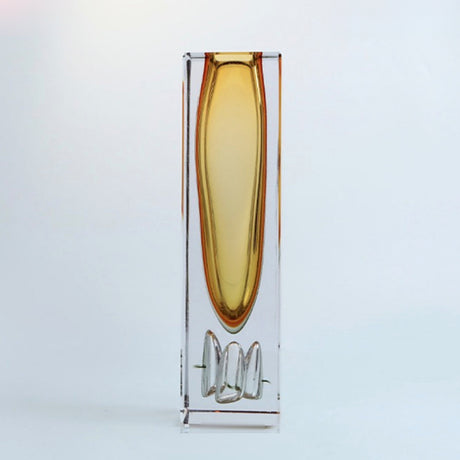 LUXMOOD Quicksand Mirror World Art Glass Vase – Amber