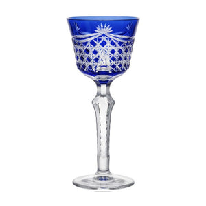 LUXMOOD Rhombus Cut Crystal Champagne Glass 150ml – Blue