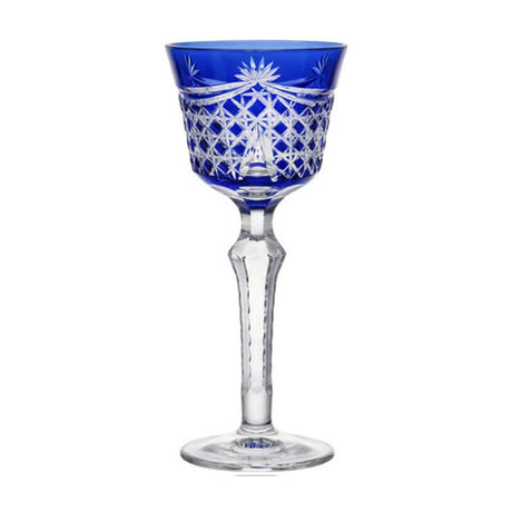 LUXMOOD Rhombus Cut Crystal Champagne Glass 150ml – Blue