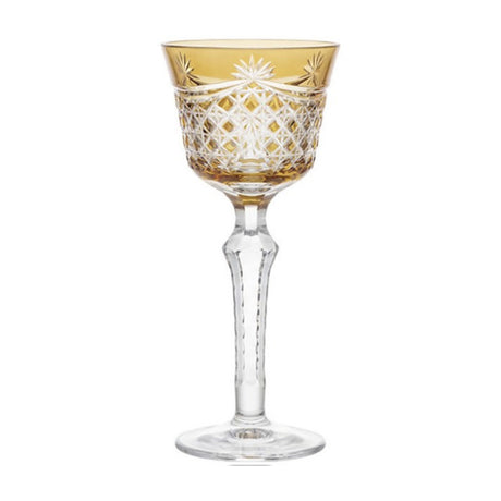 LUXMOOD Rhombus Cut Crystal Champagne Glass 150ml – Orange