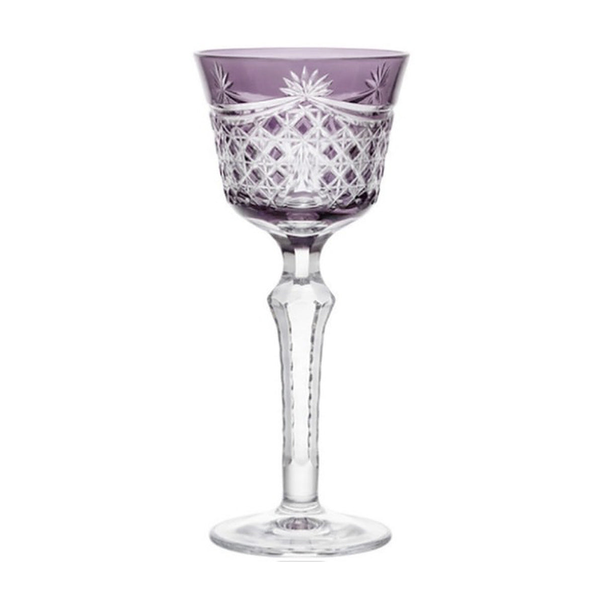 LUXMOOD Rhombus Cut Crystal Champagne Glass 150ml – Purple