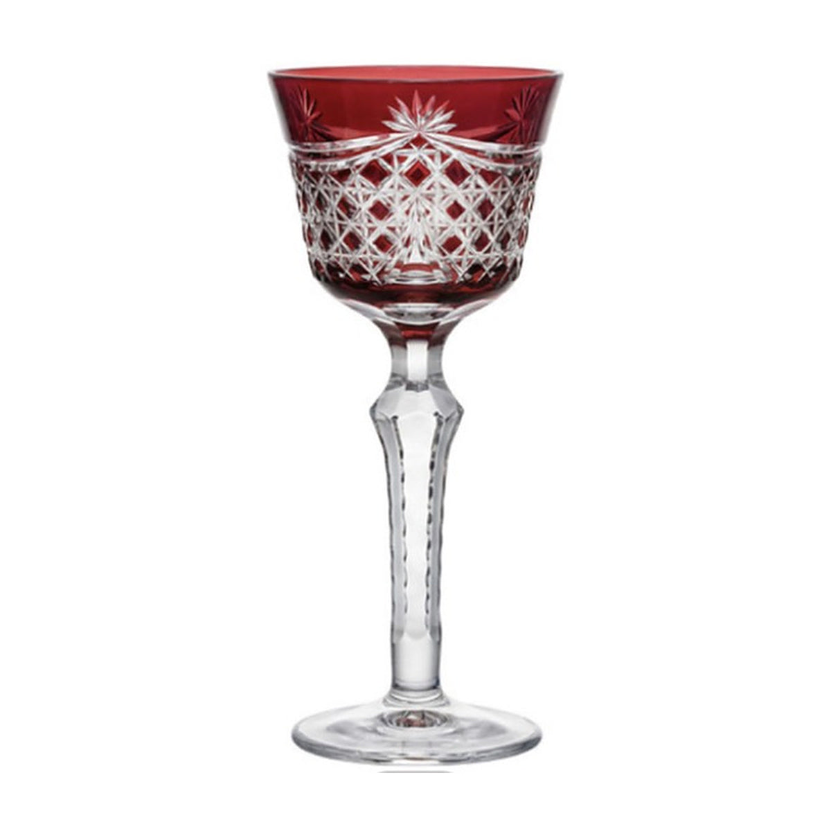 LUXMOOD Rhombus Cut Crystal Champagne Glass 150ml – Red