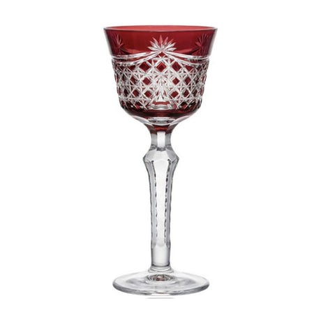 LUXMOOD Rhombus Cut Crystal Champagne Glass 150ml – Red