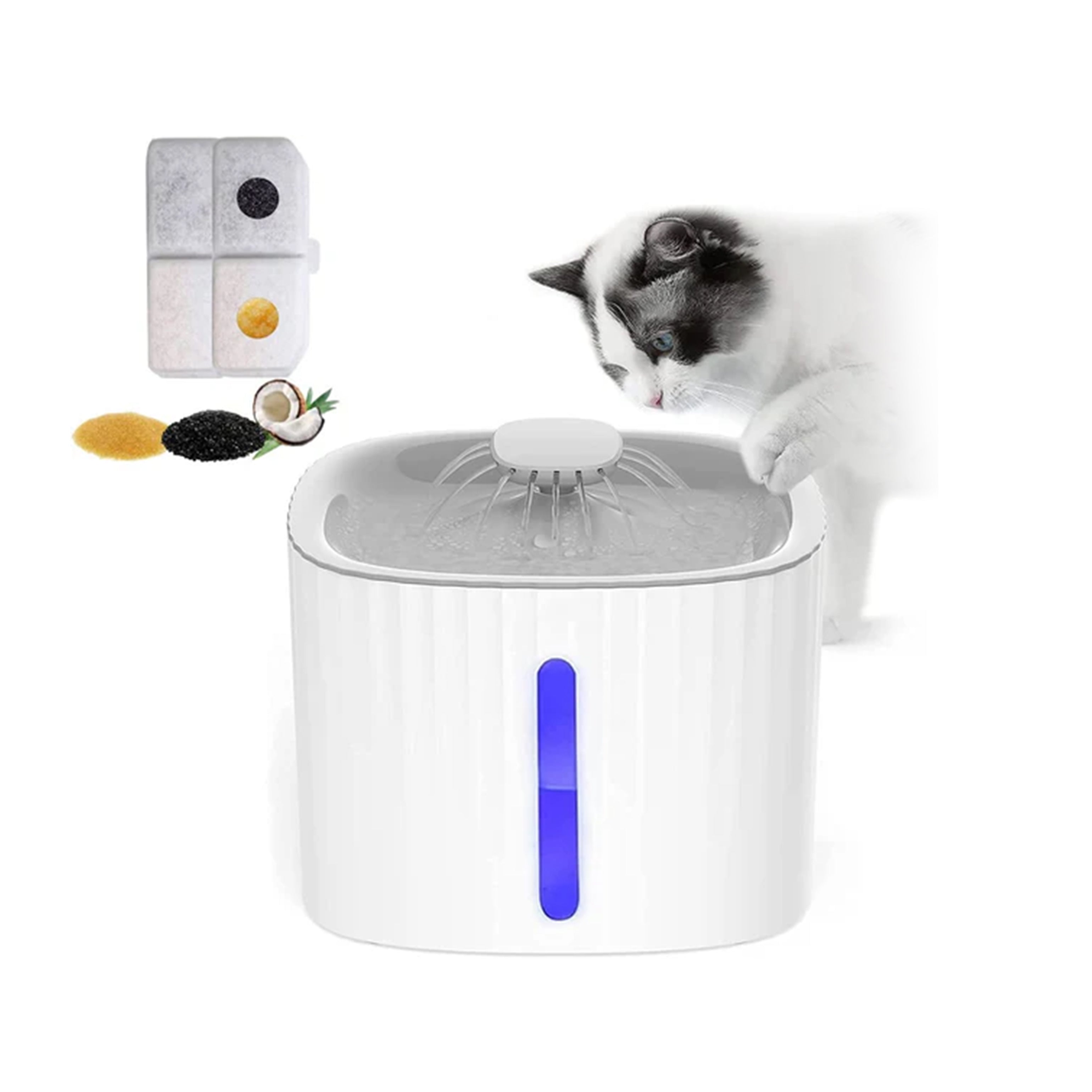 Cat Water Fountain, 101oz/3L With 3 Flow Modes - HOCC