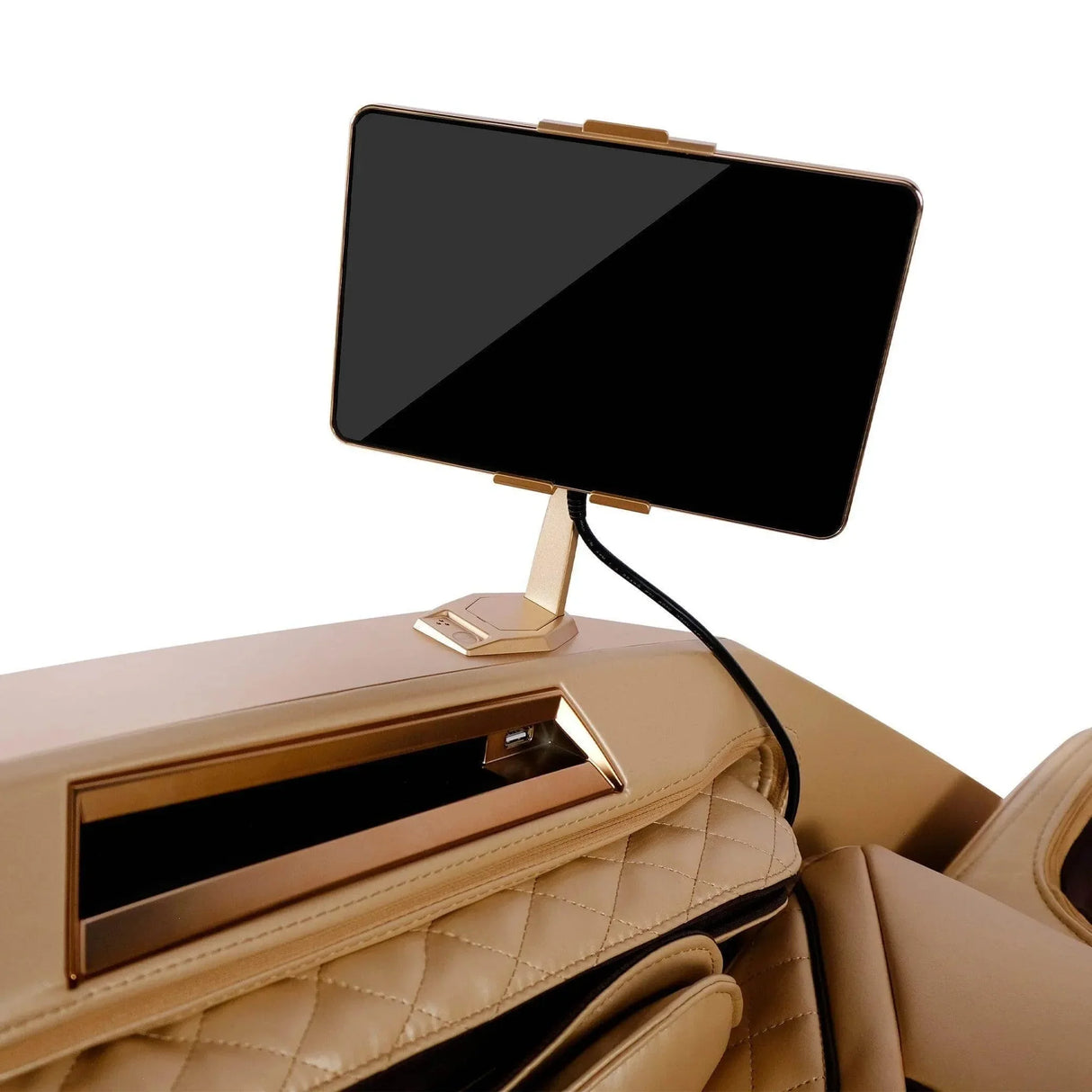 Buy Affordable AI Robotic Massage Chair (Sleek Golden) in Dubai - UAE | Cheap Price