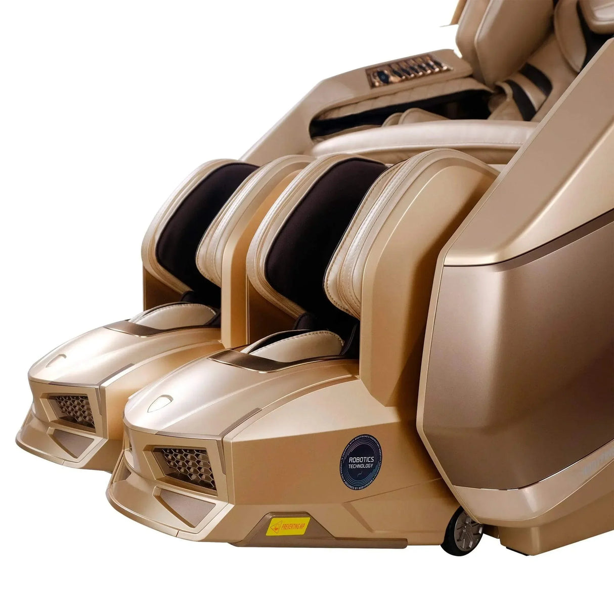 Buy Affordable AI Robotic Massage Chair (Sleek Golden) in Dubai - UAE | Cheap Price
