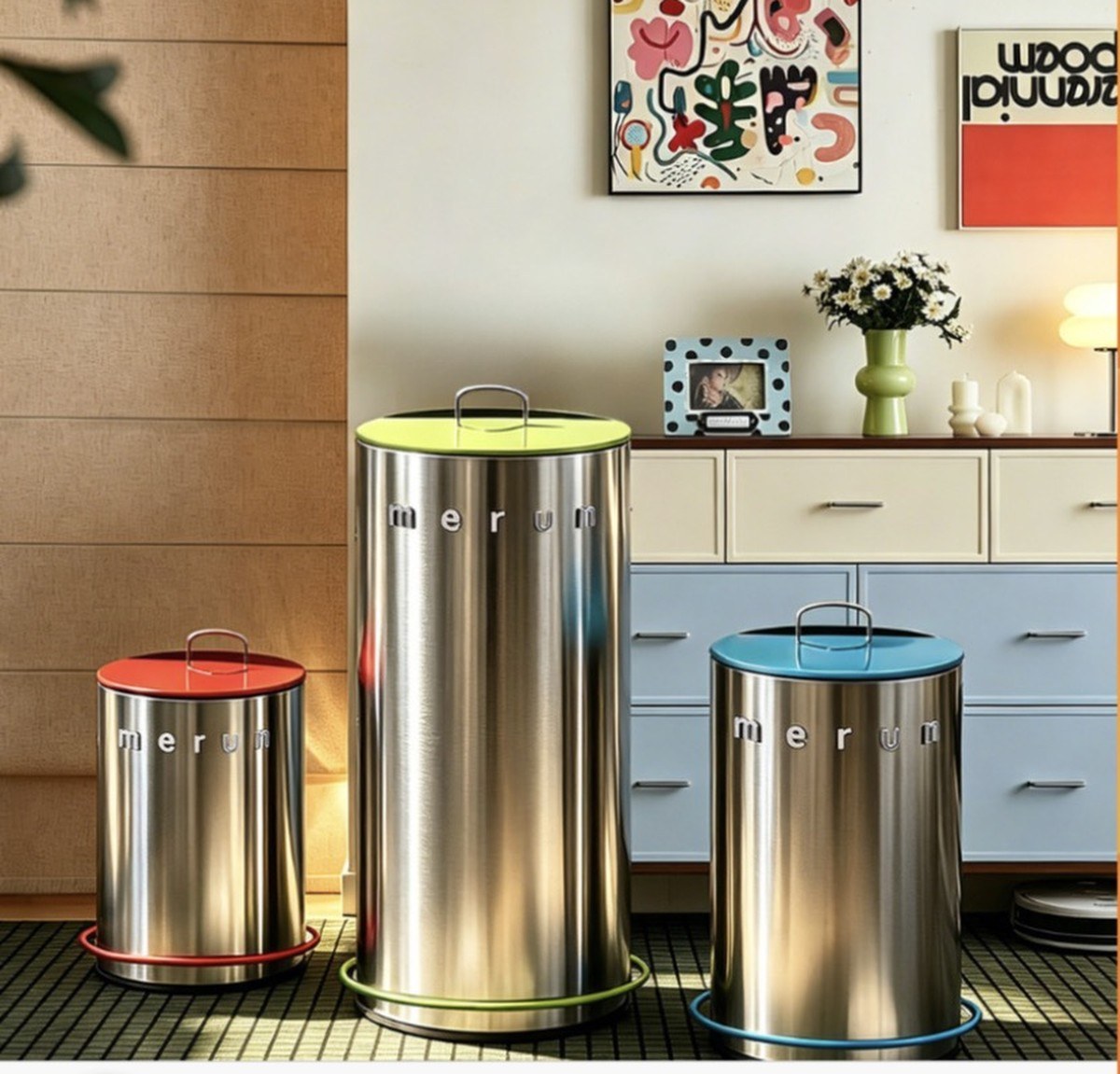 Buy merun Stainless Steel Pedal Bin – 5L / 12L / 25L Online in Dubai, Abu Dhabi, UAE