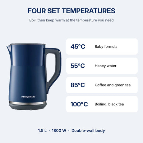 Buy Morphy Richards MR6070 Temperature Control Kettle 1.5 L Online in Dubai, Abu Dhabi, UAE