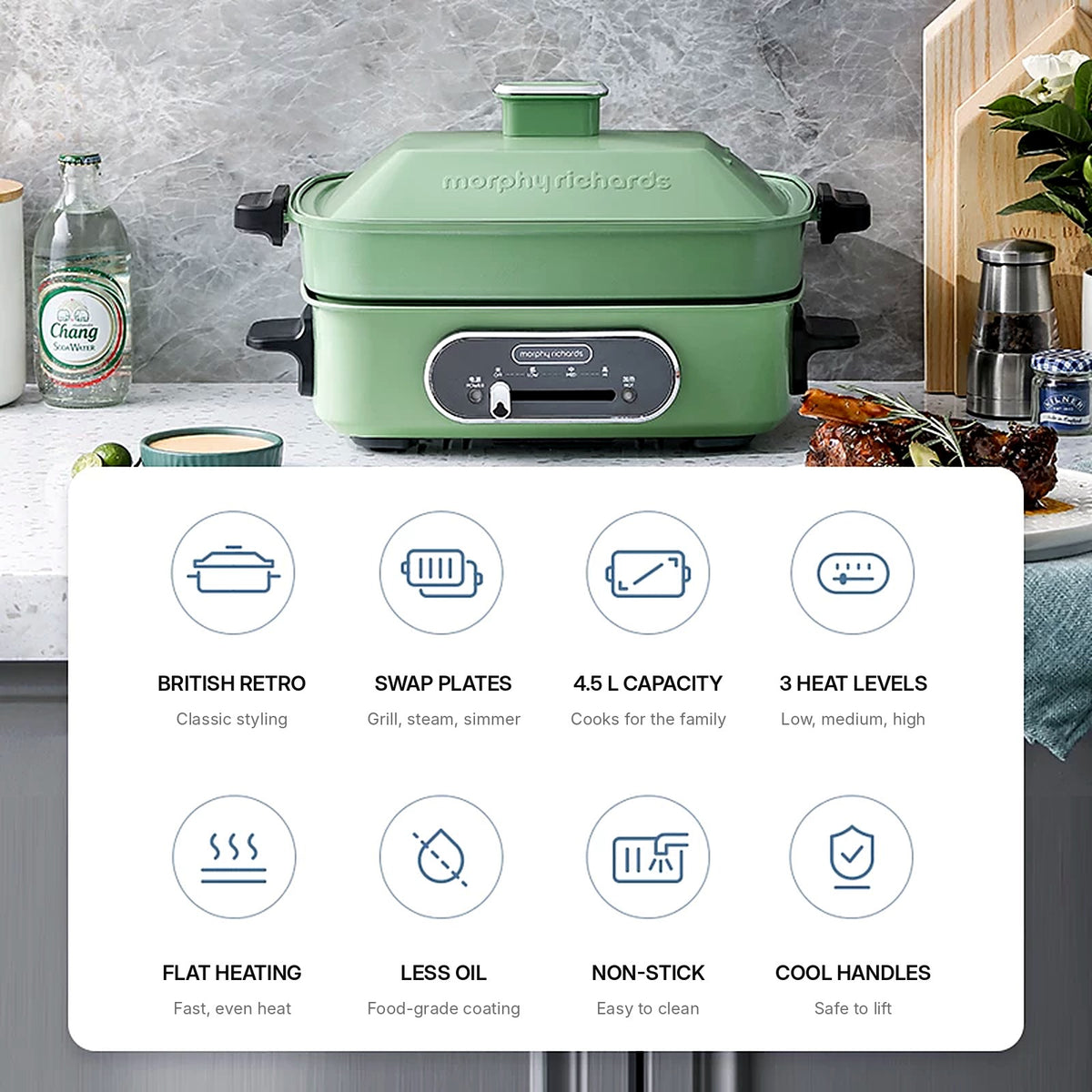 Buy Morphy Richards MR9088 Multi-Function Cooking Pot Online in Dubai, Abu Dhabi, UAE