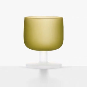 MU16 Candy Series Classic Frosted Glass Goblet – Avocado
