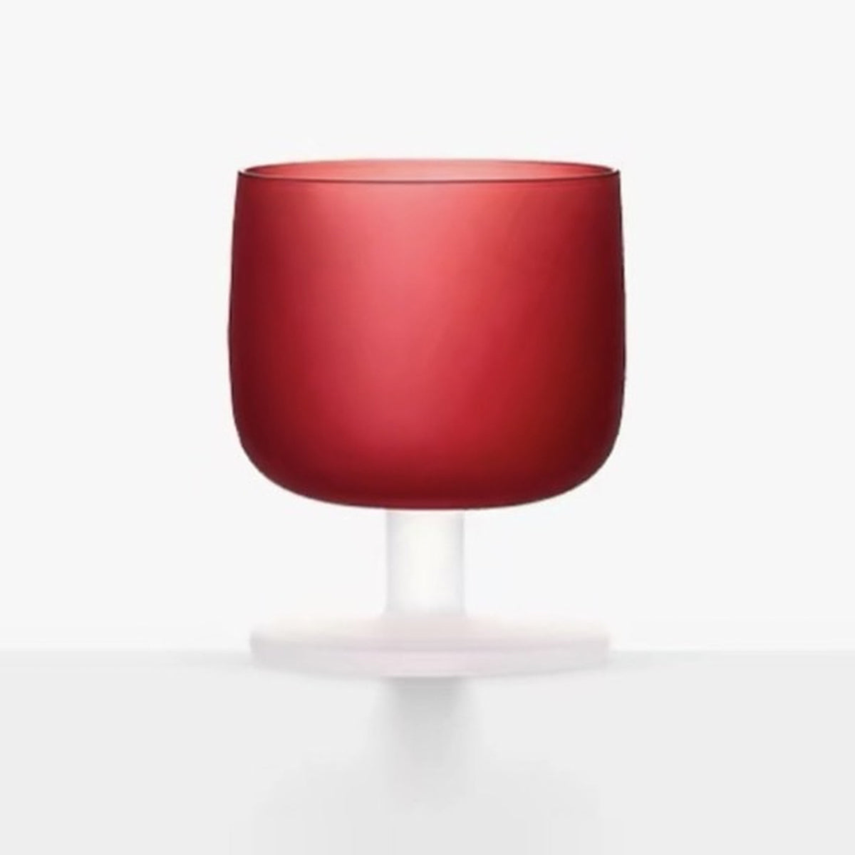 MU16 Candy Series Classic Frosted Glass Goblet – Cherry