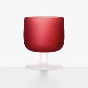 MU16 Candy Series Classic Frosted Glass Goblet – Cherry