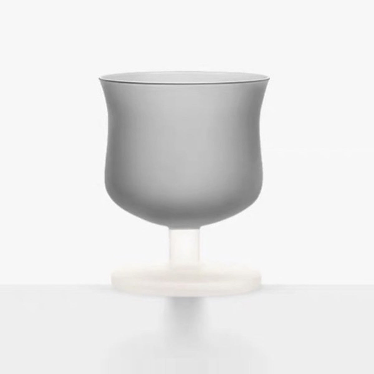 MU16 Candy Series Classic Frosted Glass Goblet – Coconut Grey