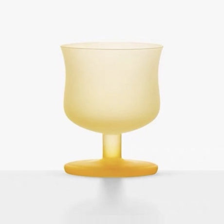 MU16 Candy Series Classic Frosted Glass Goblet – Lemon