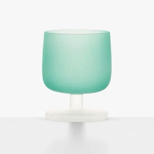 MU16 Candy Series Classic Frosted Glass Goblet – Mint