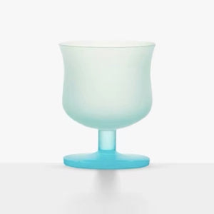 MU16 Candy Series Classic Frosted Glass Goblet – Sea Salt