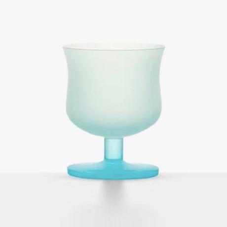MU16 Candy Series Classic Frosted Glass Goblet – Sea Salt