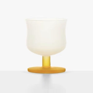MU16 Candy Series Classic Frosted Glass Goblet – Yellow Duck