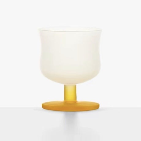 MU16 Candy Series Classic Frosted Glass Goblet – Yellow Duck