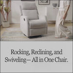 Diana Swivel + Rocker Recliner - Beige