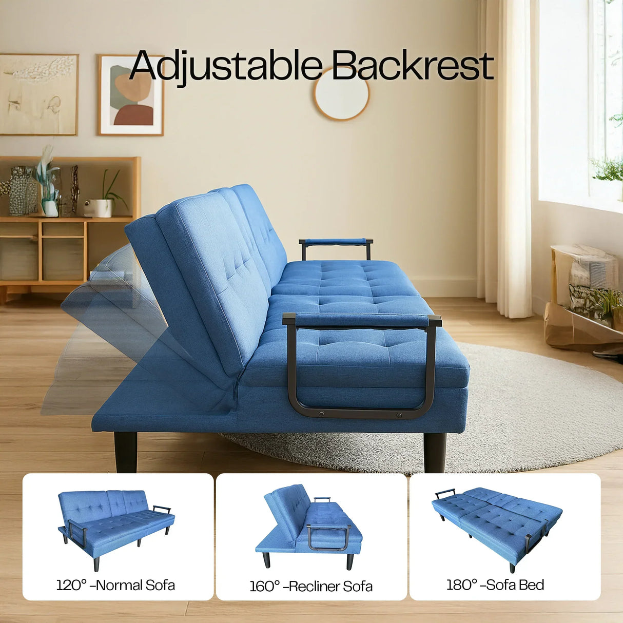 Buy Affordable Casa Bellare Convertible Sofa Bed in Dubai - UAE | Cheap Price Buy cheap and affordable sofas, chairs, lights, lamps, and home decor items online at factory wholesale prices in Dubai, Sharjah, Abu Dhabi, and across the UAE.