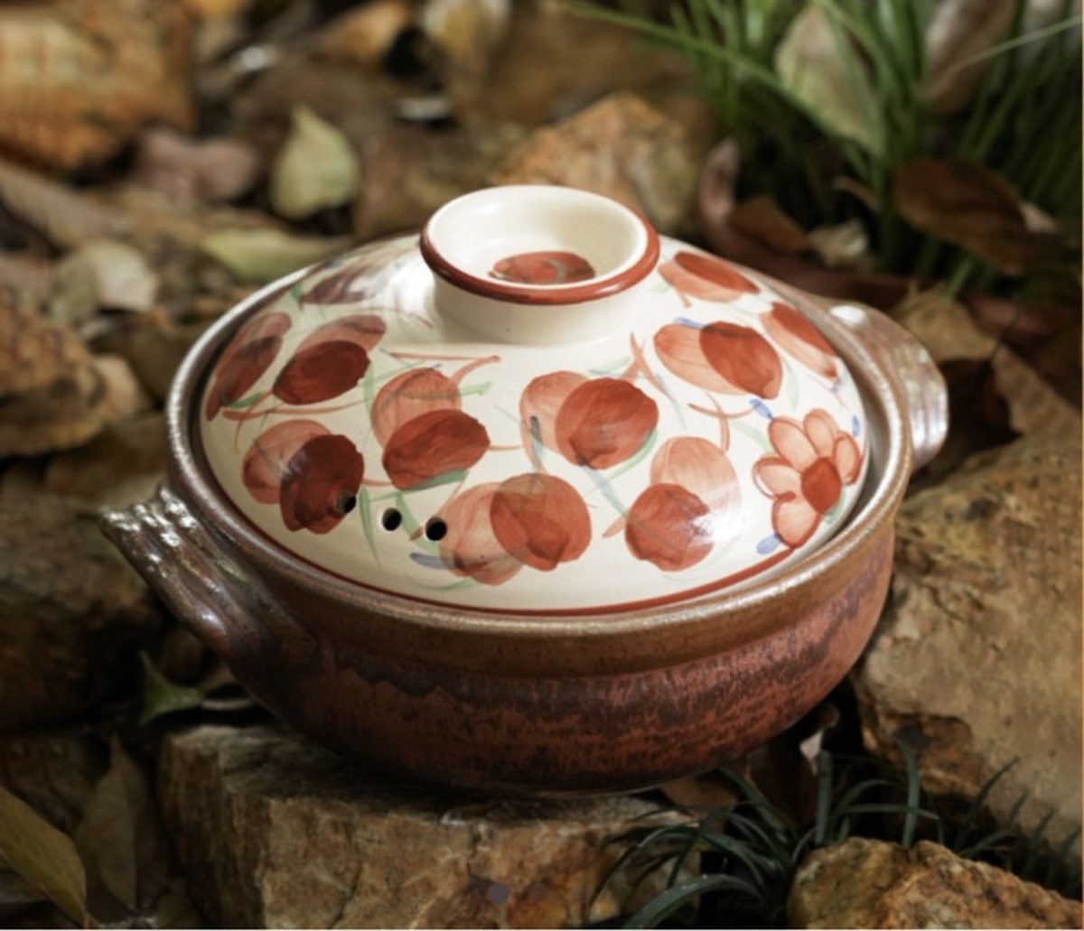 Buy Wantu Yunchuan Hand-Painted Clay Pot (Donabe) – 2.0L / 3.5L Online in Dubai, Abu Dhabi, UAE