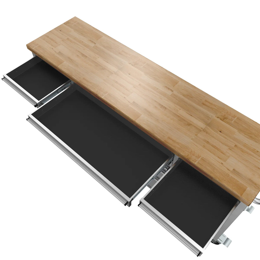 Thor 72 Inch 15-Drawer Mobile Workbench in Stainless Steel – Showroom Display Unit