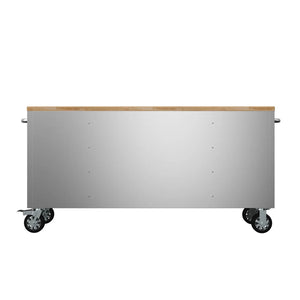 Thor 72 Inch 15-Drawer Mobile Workbench in Stainless Steel – Showroom Display Unit