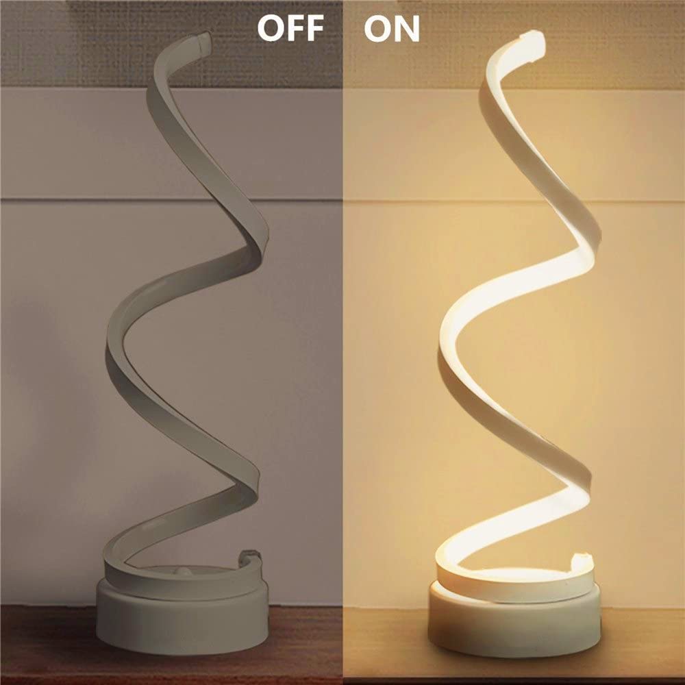 Spiral LED Modern Restaurant Table Lamp - Buy Spiral LED Modern Table Lamp in Dubai - HOCC Dubai - Baby playground outddoor - Shop baby product - Shop in Dubai - HOCC Dubai - Baby playground outdoor - Shop baby product - Shop Pet product - shop home deco