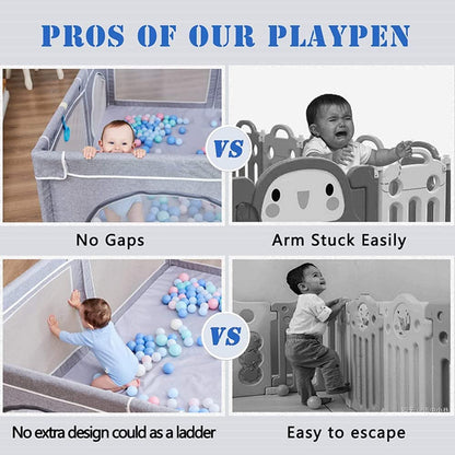 Portable Baby Playpen fence for Toddlers, 150*180 cm - Buy Portable Baby Playpen fence for Toddlers, 150*180 cm in Dubai - HOCC Dubai - Baby playground outdoor - Shop baby product - Shop Pet product - shop home decor and lighting in Dubai - HOCC Dubai - 