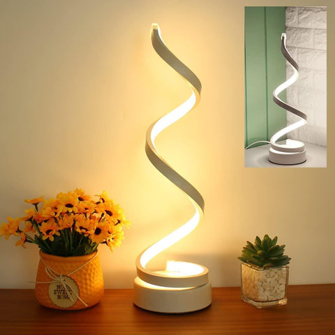 HOCC Spiral LED Modern Table Lamp