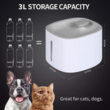 Cat Water Fountain, 101oz/3L With 3 Flow Modes