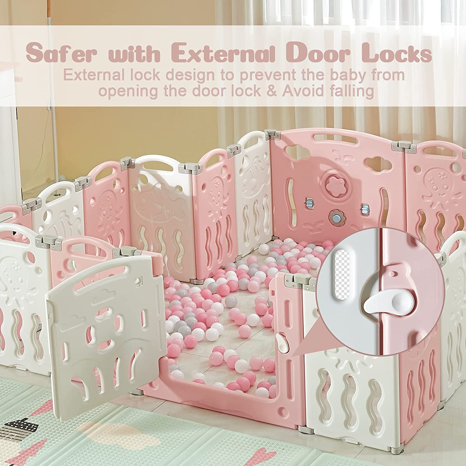 Marine Theme Foldable Baby Playpen - HOCC