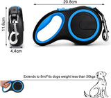 Retractable Dog Leash 8M with Anti-Slip Handle